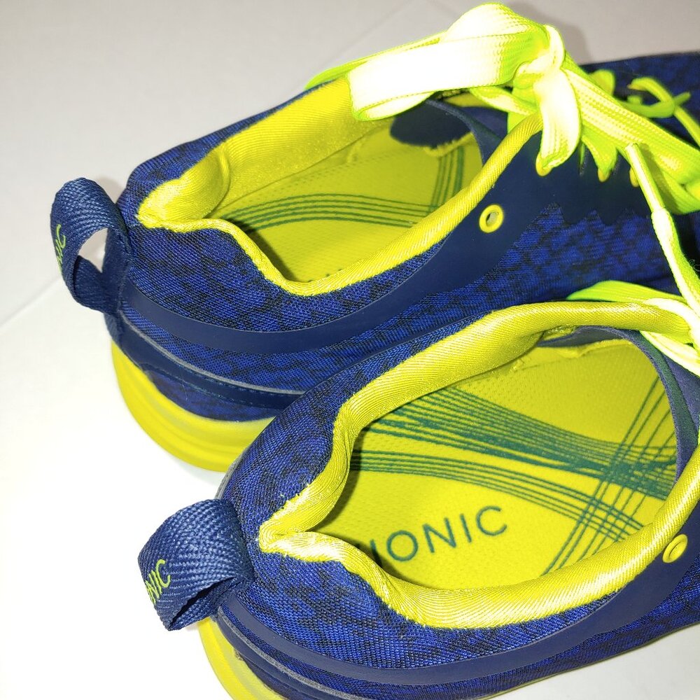 Vionic Python 335/VS025 Navy Blue and Yellow Athletic Sneakers Size 11 - Picture 4 of 7